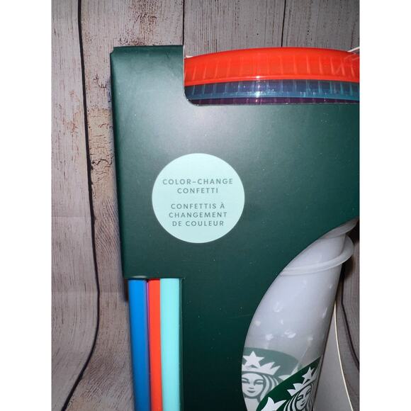 Starbucks 2020 Summer Color Changing Reusable Cold Cup Tumbler 24 oz Set of 5 - Picture 6 of 8